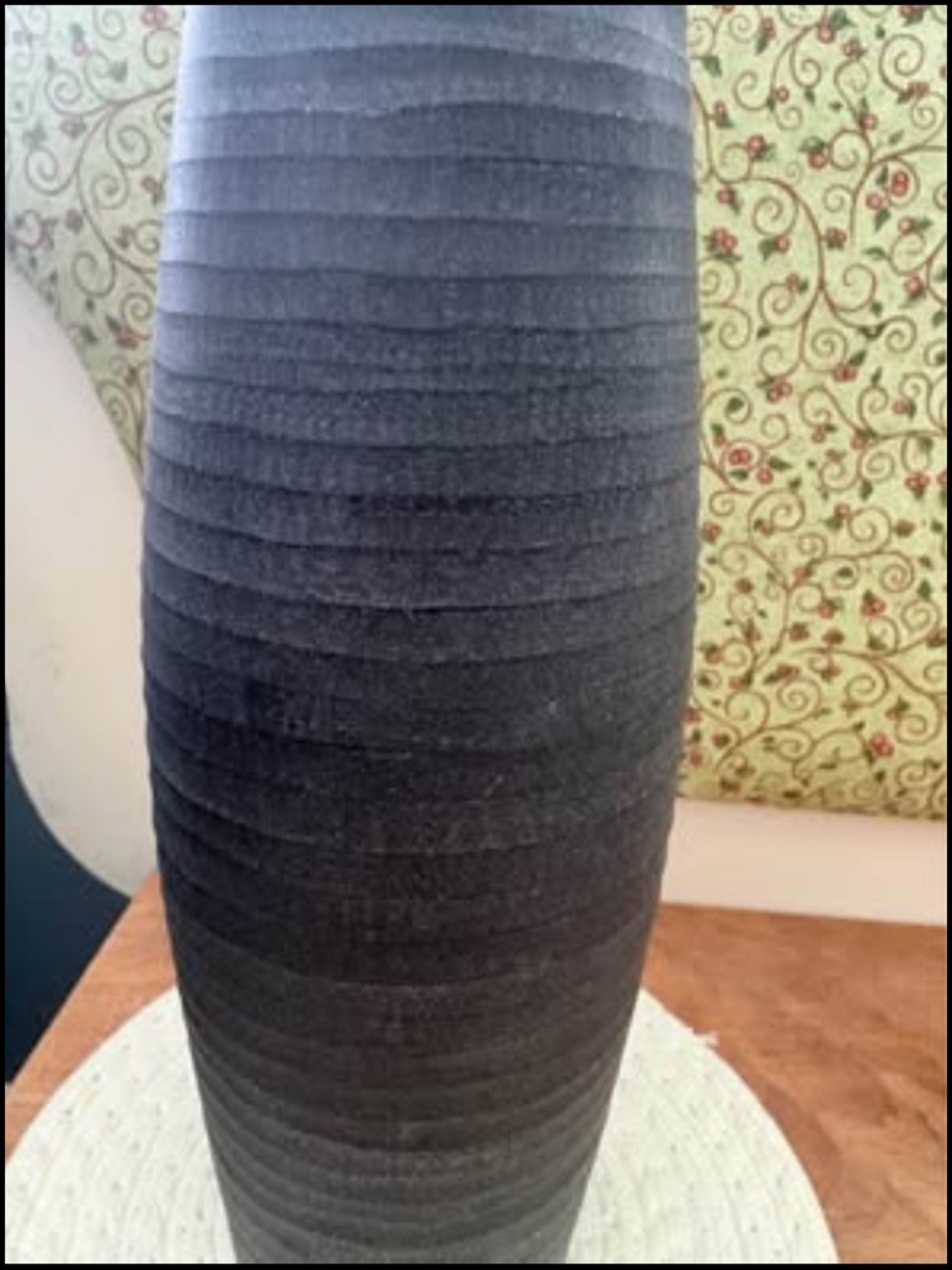 Calvin Klein chiseled black vase